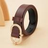 Genuine Leather Belt Trendy Versatile Belt Letter Pin Buckle Jeans High End Belt Women