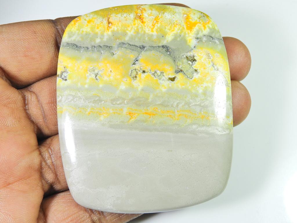 263Cts. Bumblebee Jasper Octagon Big Cabochon Loose Gemstone 56X68X06 MM SK-1641