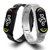 Xiaomi Band 7 Compatible Three-Bead Solid Stainless Steel Wristband Strap