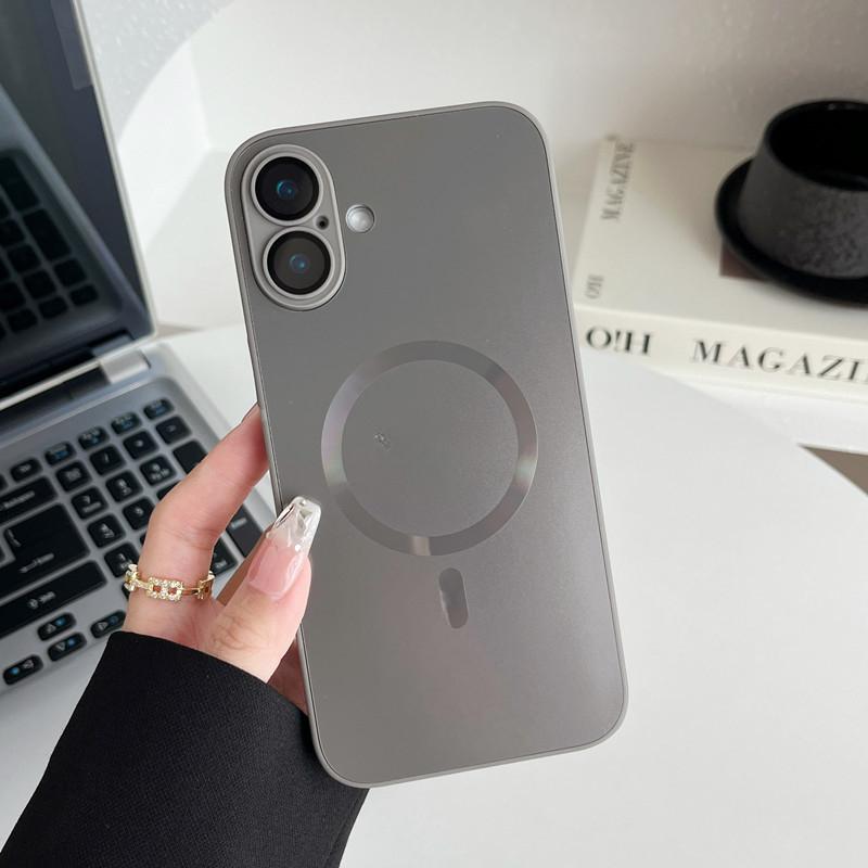 

Подходит для чехла для мобильного телефона iPhone16 Магнитный матовый всесторонний Apple 15 Продвинутый уровень Защитный чехол от падений 14 ProMax iPhone11