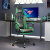 Day and Night - Day and Night Gaming Chair with Footrest Synthetic Leather Black Green