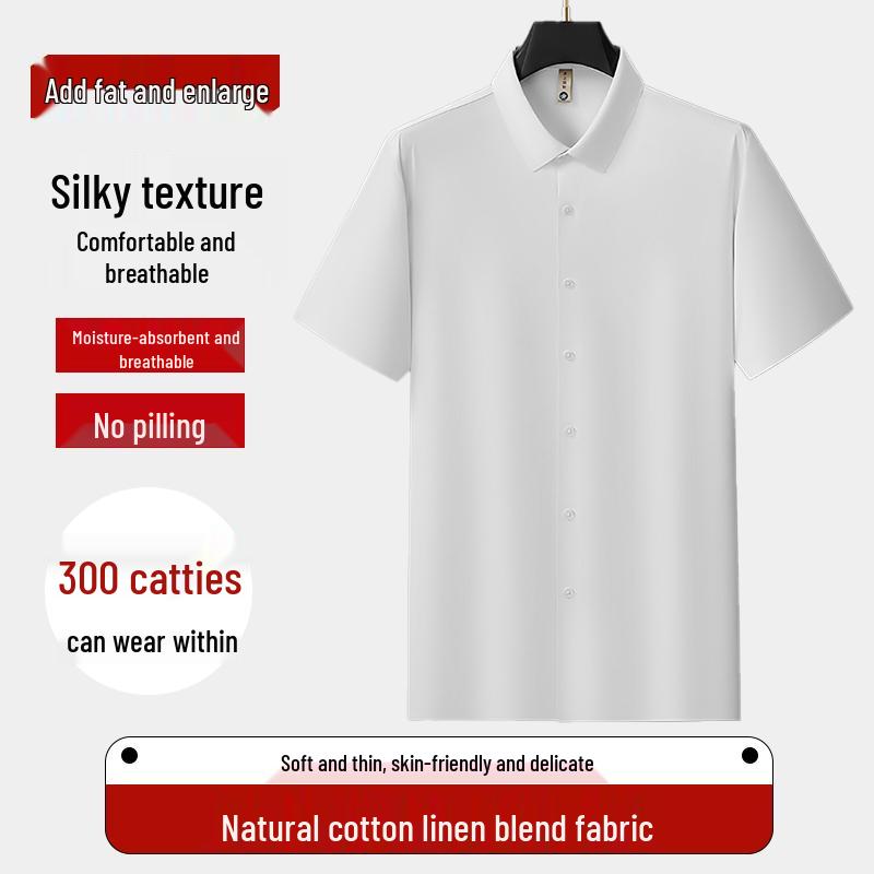 

Men s Plus Size Business Casual Loose Fit Polo Shirt 3XL