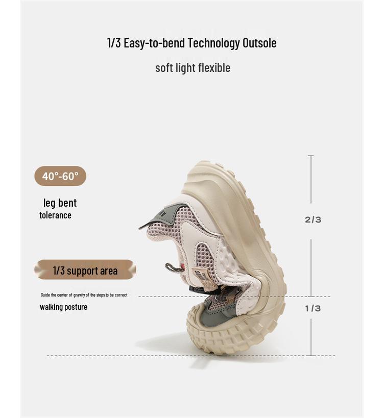 ABC Kids 6837 Children's Sneakers: Soft Sole, Rotating Button, Casual Shoes for Boys & Girls - Spring & Autumn 2025 Collection