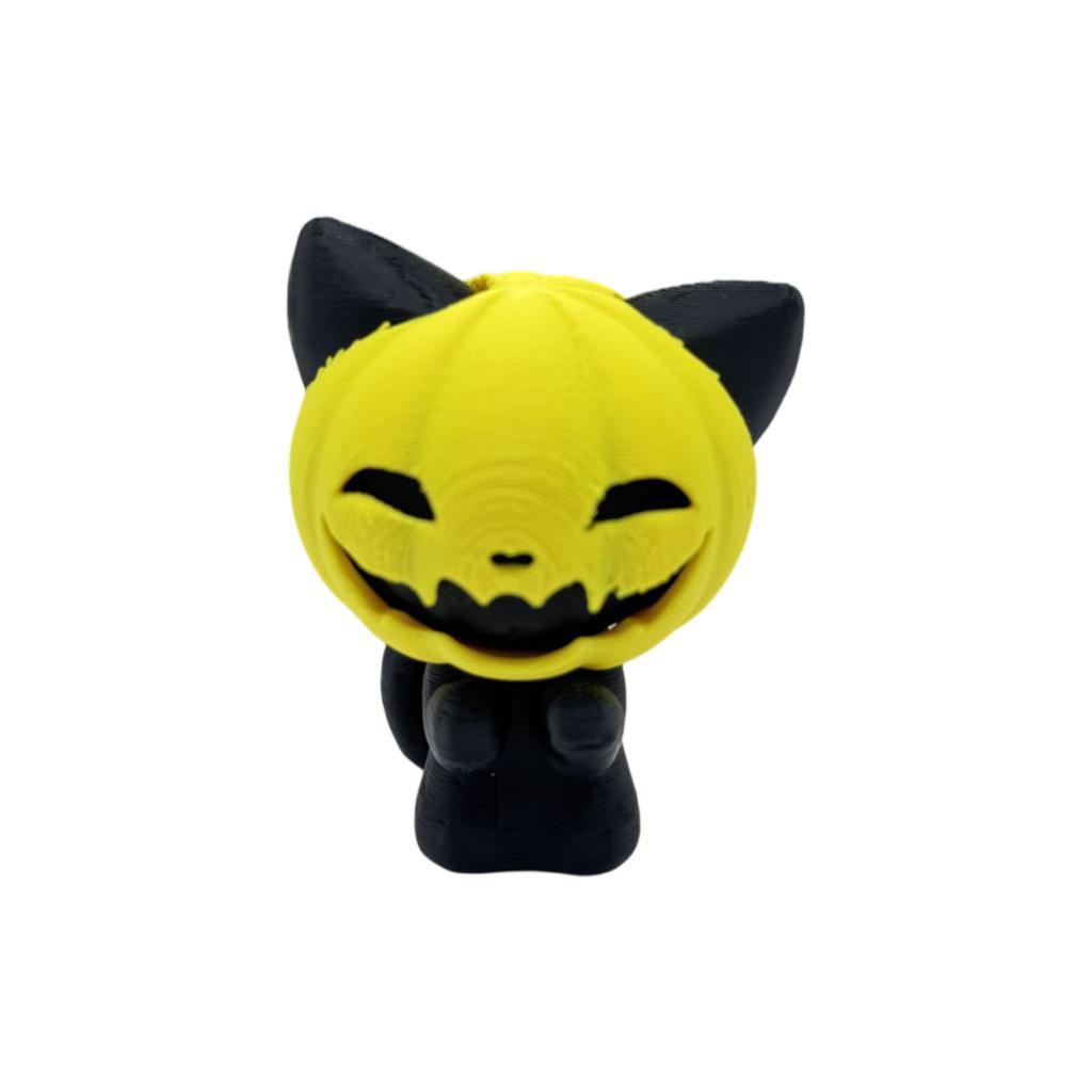 Halloween Pumpkin Cat 3D Printing Party Toy Decoration Supplies Ornaments Festive Atmosphere Layout Props Pumpkin