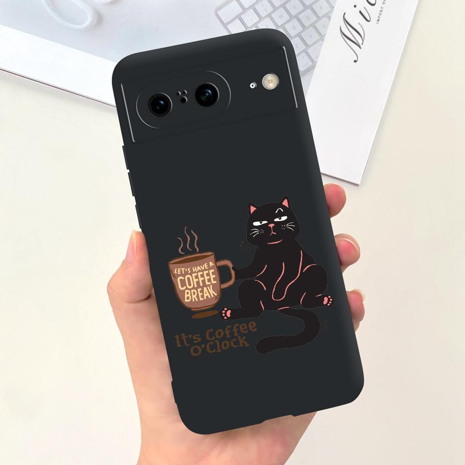 For Google Pixel 8 Pro Case GC3VE G1MNW Soft Silicone Rubber Protector Cover For Google Pixel 8 8A Bumper Pixel8 8Pro Phone Case