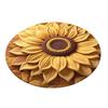 Yousheng 3D Sunflower Floral Plush Rug Non-Slip Backing Easy To Clean Various Sizes Living Room Rug Home Decor