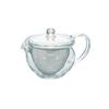 HARIO Chacha Kyusu Maru Heat-Resistant Glass Teapot, Practical Capacity 300ml, CHJMN-30T