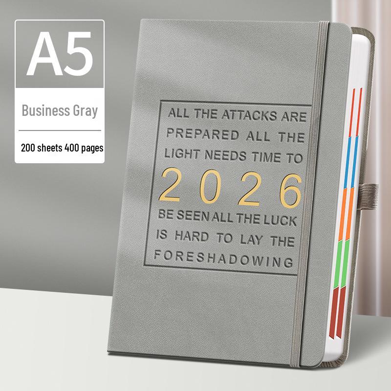 2026 A5 Premium Classification Notebook & Planner: Thickened Business Meeting Record Book
