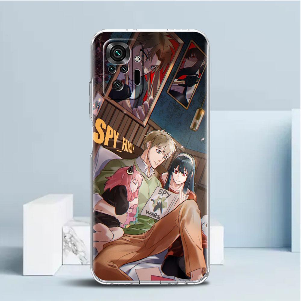 ShockProof Phone Case for Redmi Note 11 11E 10 9 8 Pro 11S 9S 10S K40 9A 9C 8T 7 10C 9t 9s Soft Cover Latest Comics Spy Family