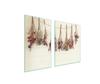 SZKLANA PŁYTA I DESKA DO KROJENIA 100x52 KWIATY