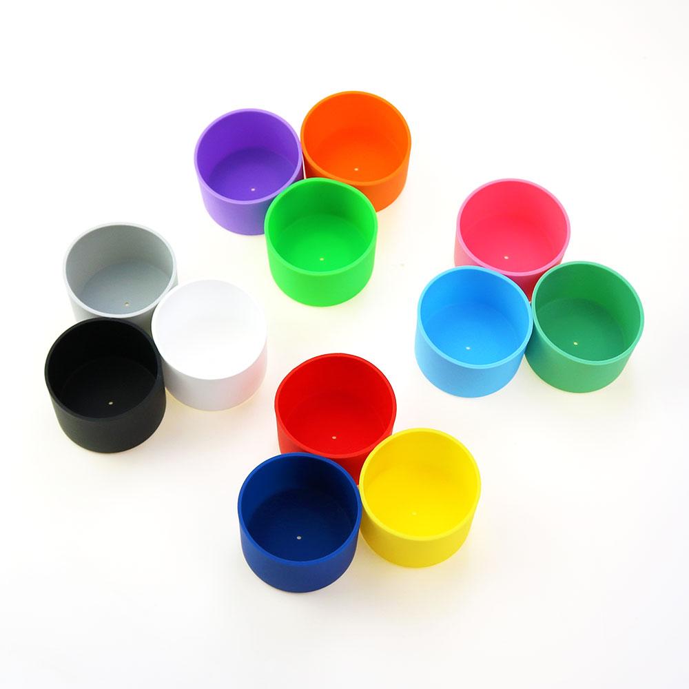 17 Colors  6.0CM Silicone Anti Slip Cup Bottom Cover 60MM Heat Insulation Bottom Cover Bottle Cover Cup Cover Silicone Base