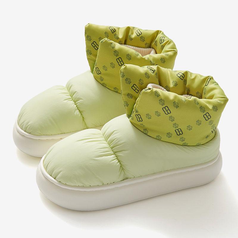 

Waterproof Down Women Cotton Shoes Keep Warm Plush Thick Bottom Non-Slip Winter Snow Boots Outside Female Platform Footwear 36-37