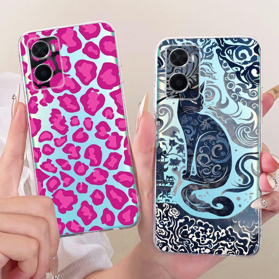 For OPPO A36 A76 A96 CPH2333 New Simple Style Phone Case For Oppo A36 A76 A96 4G Transparent TPU Soft Silicone Cases