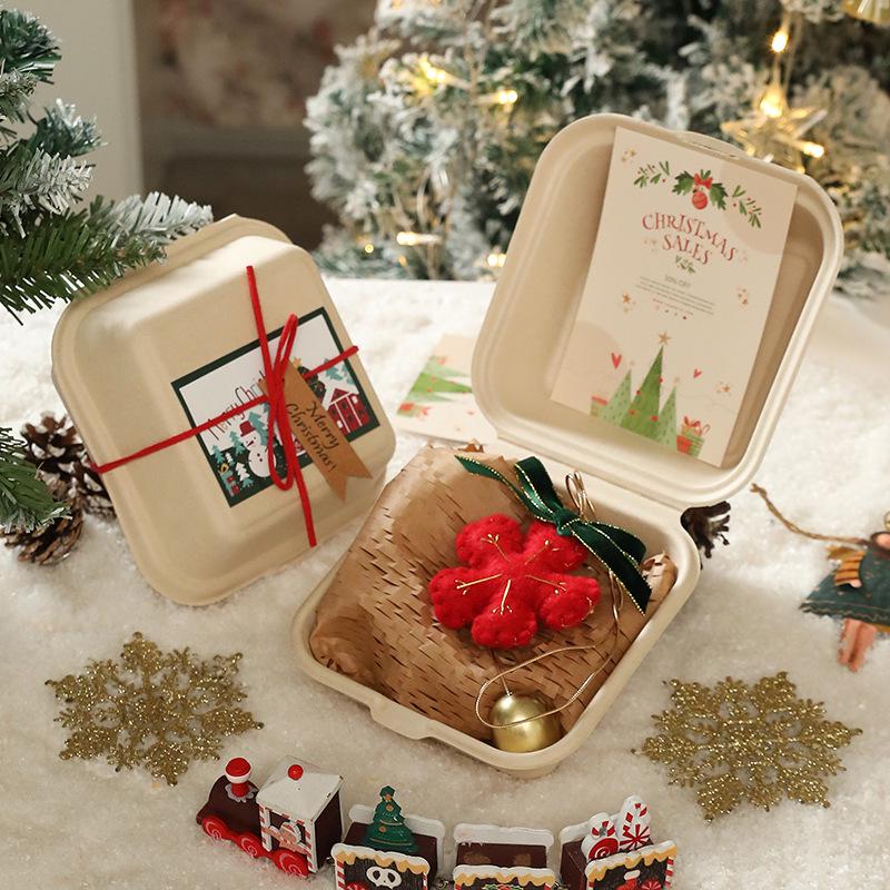Ornements Peluches Arbre de Noël faits à la main et Décorations Clochettes Nouvel An pour Suspendre dans la Voiture