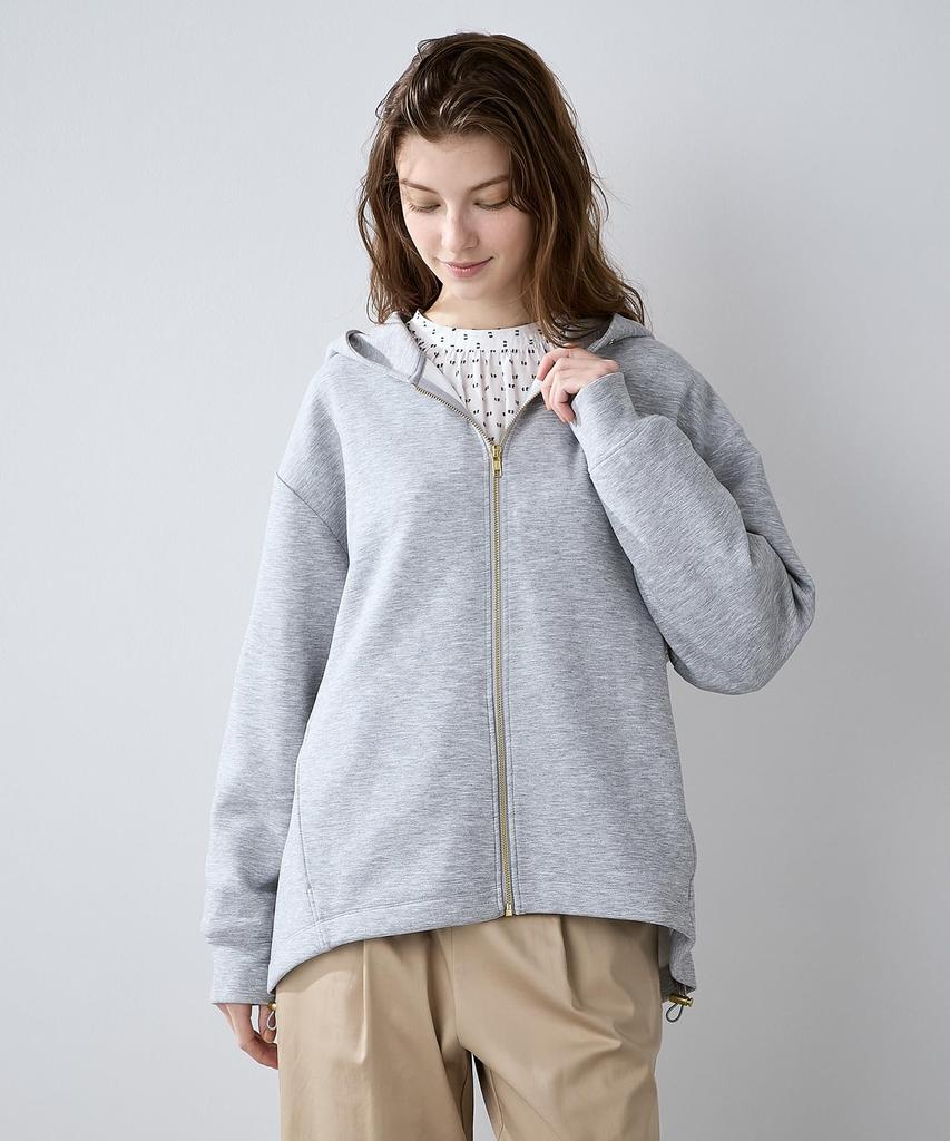 Le Souk Holiday Cardboard Zip Hoodie Size L Women's (295080), Black,