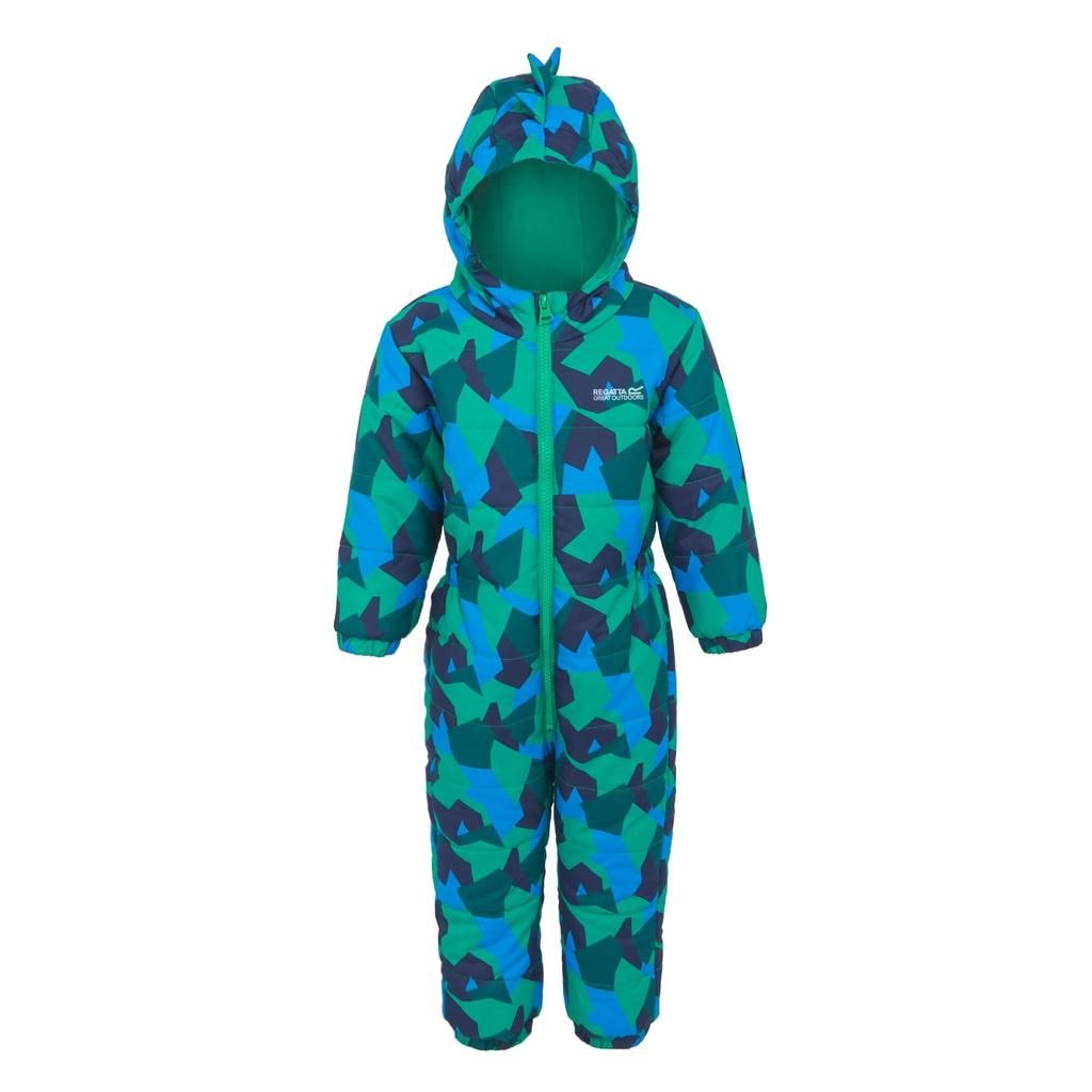 Regatta Childrens/Kids Penrose Geo Camo Puddle Suit