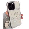 ins colored lines cat iPhone17promax mobile phone case suitable for Apple 16promax white background imd case