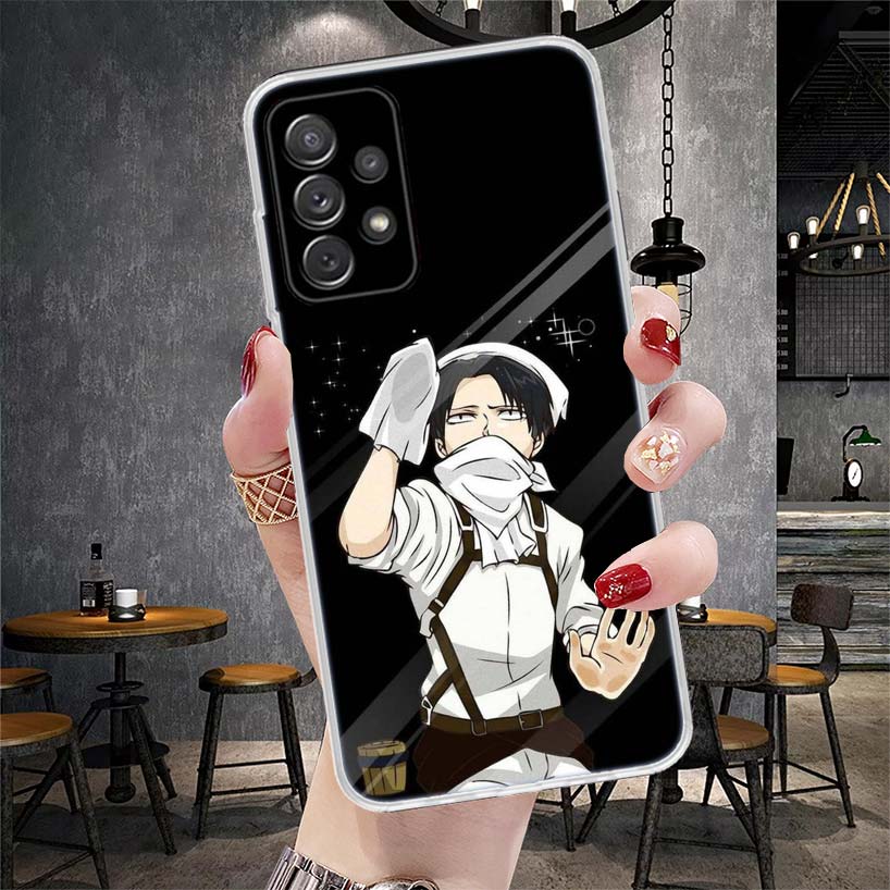 Titan Attack Levi Phone Case For Samsung Galaxy A12 A22 A32 A52 A72 A02S A51 A50S A71 A70 A31 A20S Note 20 Ultra S10 A10S Galaxy
