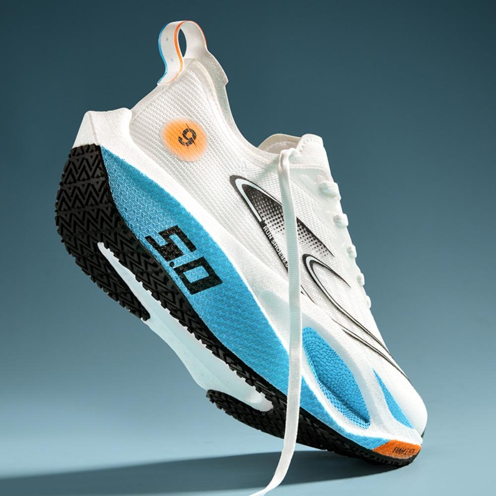 Men'S Sports Shoes Cushioning Non-Slip Flat Wear Resistant Sneakers Mesh Breathable Platform Soft Running Shoes For Man