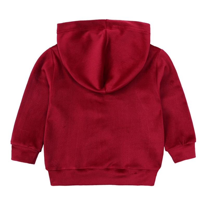 2-8 år Barn Vardagskläder Set Huvjacka och Byxor 2 st