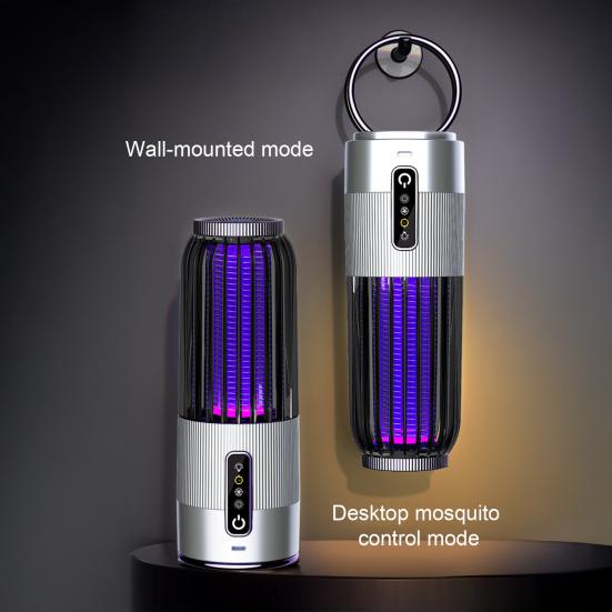 Mosquito Killers Lamp Powerful Thunder Shock Mosquito Killers with 365nm UV Light Bionic Trap USB Rechargeable Portable Mosquito Repellent for Indoor