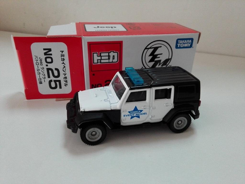Event Model 2016 Jeep Wrangler Patrol Car Specification TOMY Takara Tomy Tomica No.25 (unopened/purchased item)