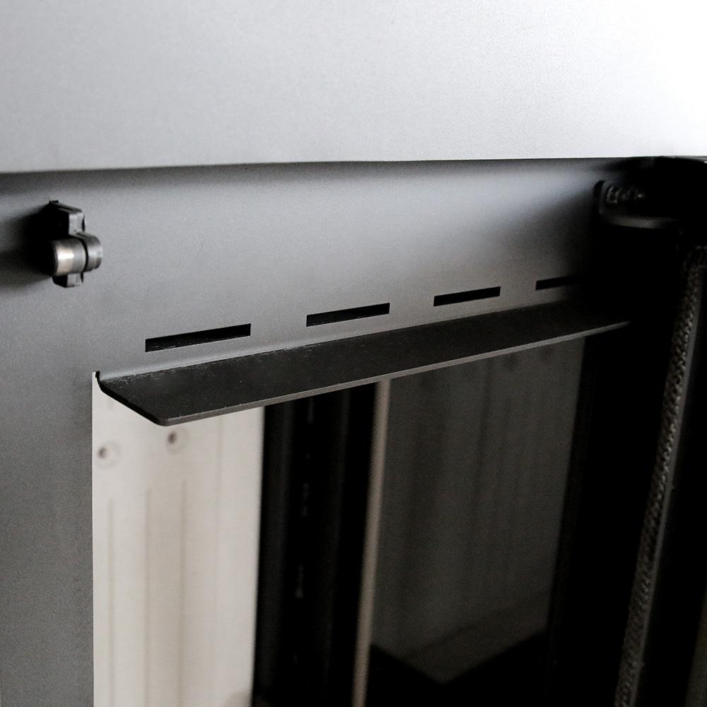 Freestanding Fireplace Stove KRATKI THOR VIEW 8kW Ø150 External Chimney Set