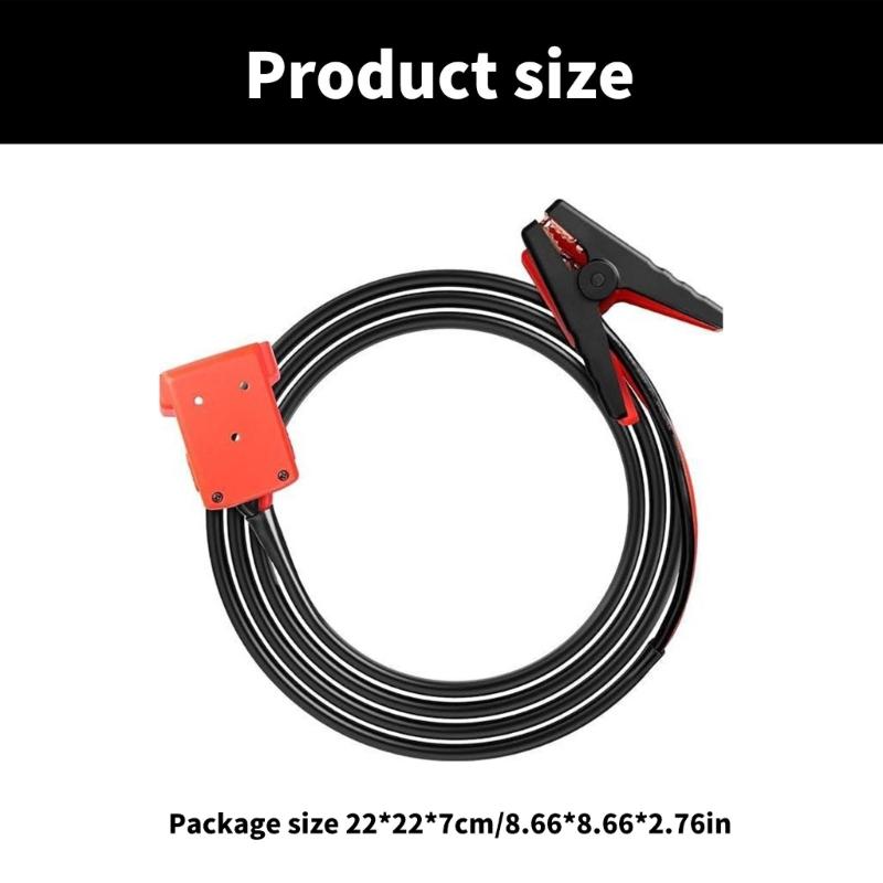 Jumper Cable Clamps for 18V Battery Jumper Starter, Automotive Boosters Cable 8AWG Cable Power Tool Line