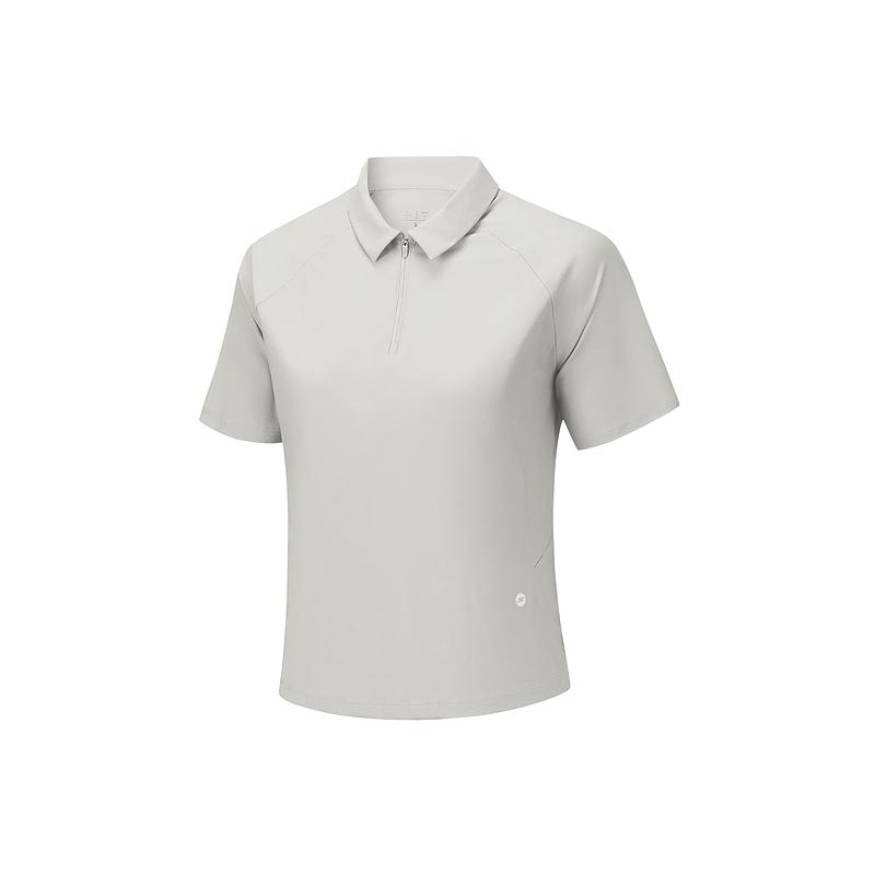 Skechers Solid Color Breathable Moisture-Wicking Comfortable Short Sleeve Polo Shirt Women tops P226W224-00MV XL