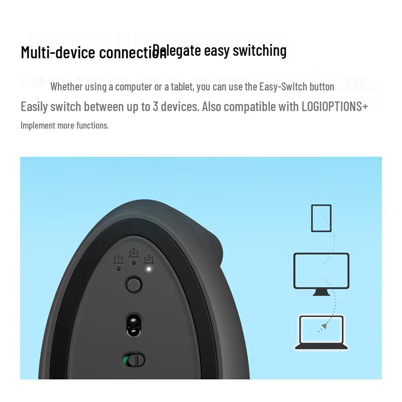 Logitech Lift Ergonomic Vertical Bluetooth Mouse