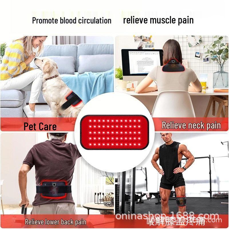 60-Perlen-Infrarot-Rotlicht-Therapie-Wickel: Für Taille, Handgelenk, Schulter, Bauch & Ganzkörpergebrauch