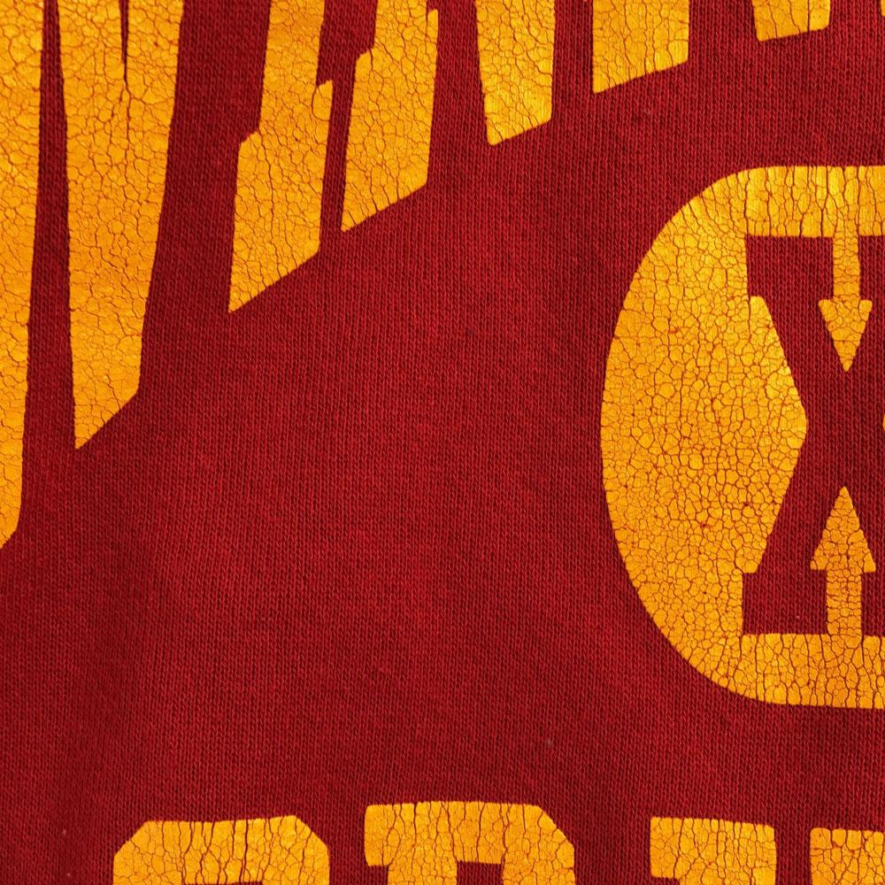 TSi 90s Made in USA Print Long sleeve sweat trainer L Fleece lining Old Men's Used