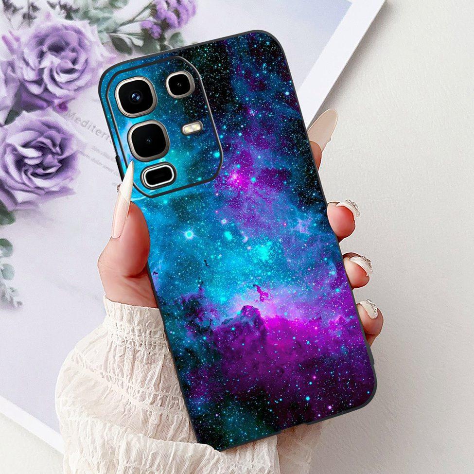 Per Infinix Note 50s X6870 Cover Posteriore Per Infinix Note 50s 5G Custodia Silicone Moda Lusso Fiori Gatto Carino Dipinto Divertente Paraurti