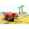 Masudaya Corporation Panel World Running T-Rex Train Toy Track Set Battery Operated for Ages 3 and Up