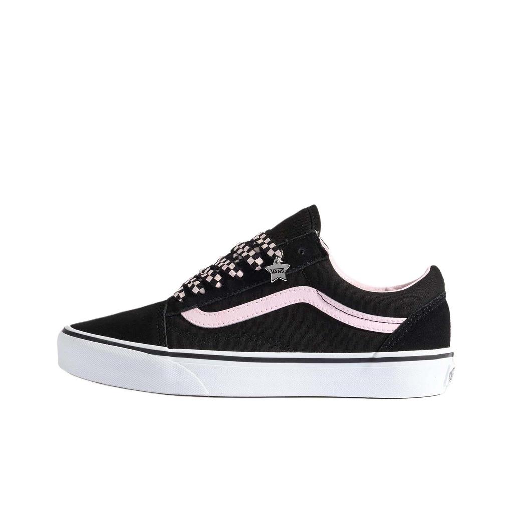 Vans Old Skool Comfortable Versatile Skate Shoes Unisex Sneakers Black Pink VN000D6WY28