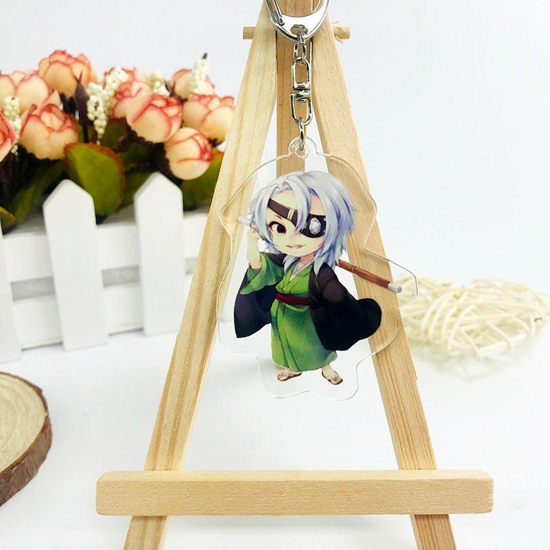 Demon Slayer Kimetsu No Yaiba Anime Laser Printed Hd Acrylic Pendant Keychain For Kids