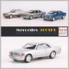 2026 Neu 1:64 Mercedes-Benz 500SEC Leichtmetall-Automodell, Druckguss-Nachbildung mit drehenden Rädern, Klassisches Modell Vintage Sammlerstück für Enthusiasten