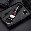 Carbon Fiber Texture Car Key Chain Ring Auto Keychain For Mitsubishi Lancer Outlander Pajero ASX Colt I200 Space Delica Triton