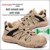 Men's Summer Breathable Steel Toe Work Shoes - Anti-Smash, Anti-Puncture, Insulated Safety Footwear for Construction.