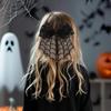 Lace Spider Web Hair Clip Spring Clip Halloween Hairpin Creative Bat Head Veil  Cosplay