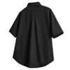 Lös krage Mode T-shirt Kortärmad Toppskjorta Stor Storlek Ficka Herr