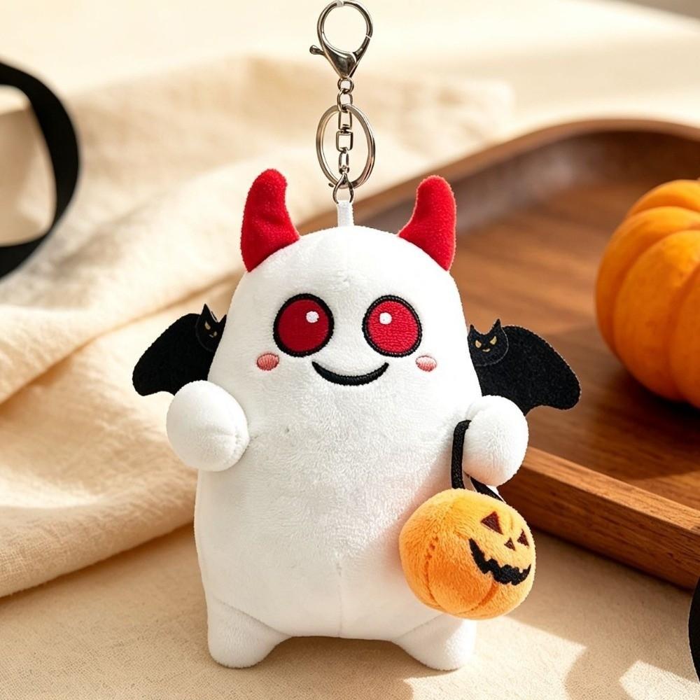 Kawaii Halloween Ghost Plush Keychain Funny Cartoon Plush Pendant Plush Toy Kids Gift