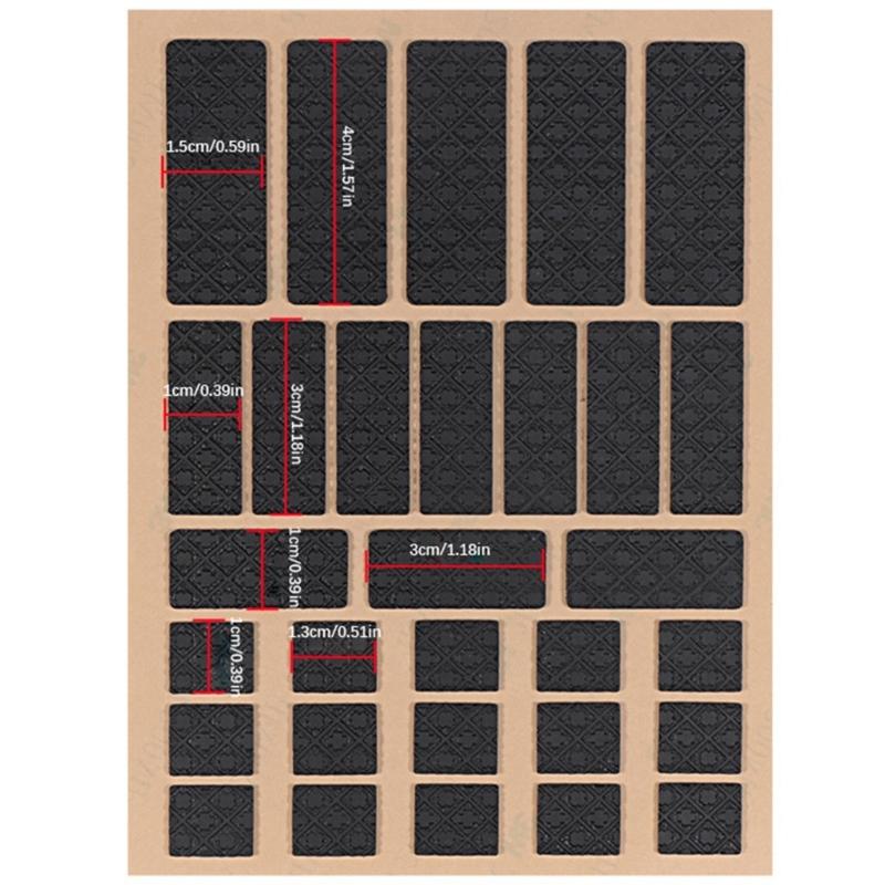 Adesivos Laterais de Silicone para Mouse DIY Antiderrapantes Resistentes ao Suor Para Longas Horas de Trabalho no Computador e Jogos