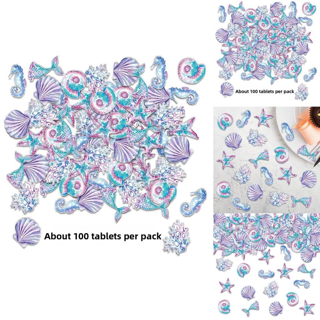 Meerjungfrau Seestern Korallen Themenparty Konfetti Für Geburtstagsfeier Tischdeko Und Atmosphäre