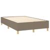 Vidaxl Letto Continentale Con Materasso, Taupe, Tessuto, 120X200 Cm