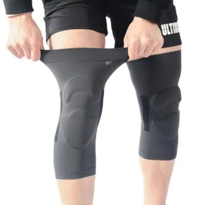 Durable And Safe 1Pair Knee Pads Eva Padded Crashproof Leg Compression Sleeve Knee Support Brace Football Volleyball Basketball Gym Sport Kneepad