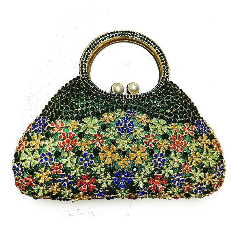 Diamond Evening Top-Handle Rhinestone Handbags WHTUOHENG Crystal Women Clutch Bags Stone Party Purses Designer Blue/Red/White