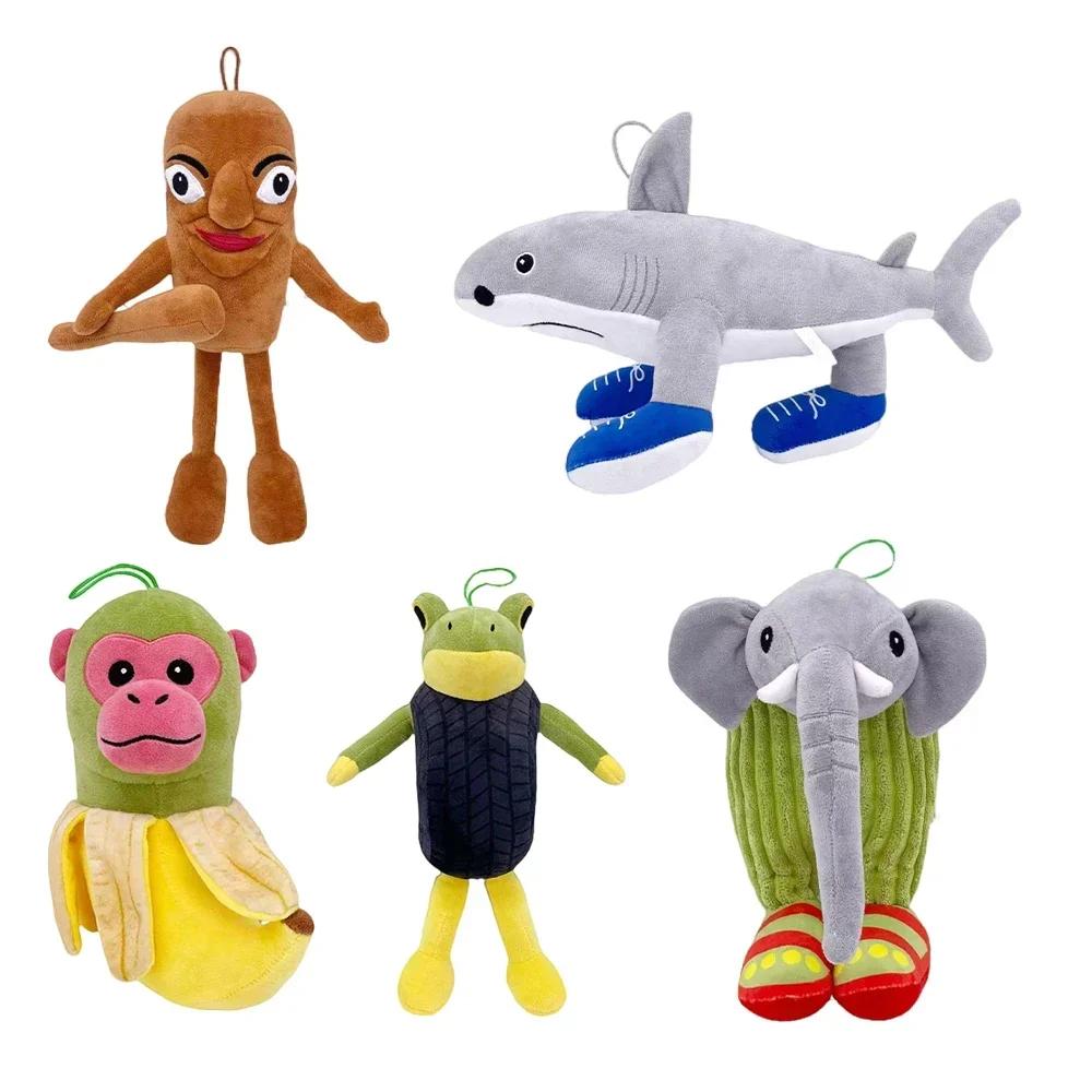 Italian Brainrot Tung Tung Tung Sahur Plush Playthings Tungtung Sahur Tralalero Tralala Shark Plush Soft Stuffed Plaything Doll Gift