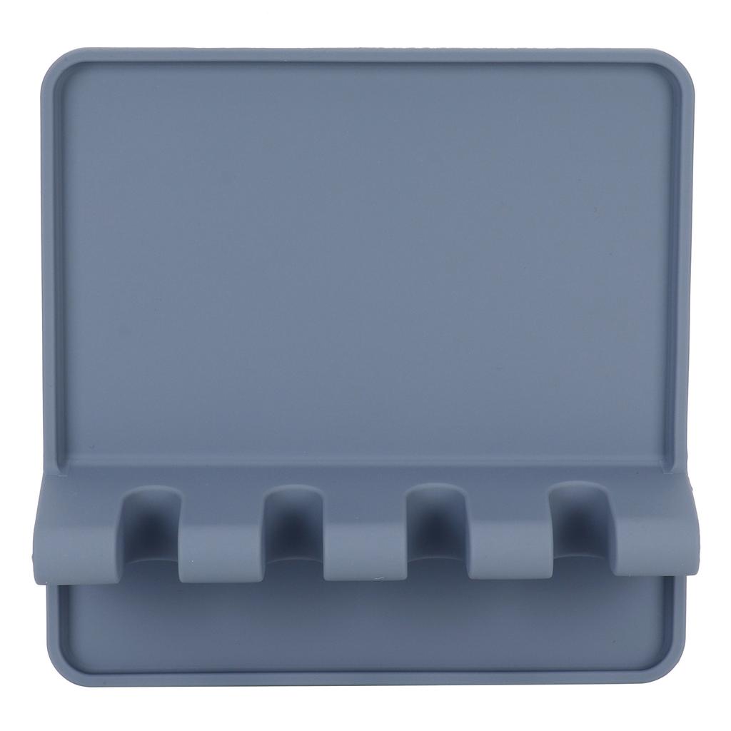 Food Grade Silicone Soup Spoon Mat MultiFunction Spatula Tableware Rack for Kitchen Home