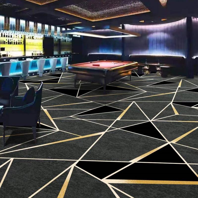 Luxury Printed Carpet for Hotel Billiard, Game, and Recreation Rooms – Wall-to-Wall Hallway and Private Room Flooring